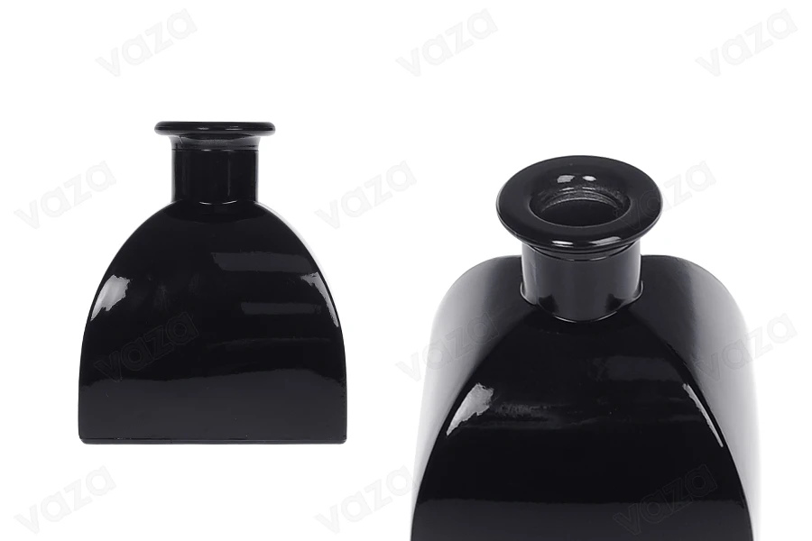 Γυάλινο μπουκάλι 300 ml σε μαύρο χρώμα κατάλληλο για αρωματικό χώρου Γυάλινο μπουκάλι 300 ml σε μαύρο χρώμα κατάλληλο για αρωματικό χώρου-εικόνα_προϊοντική