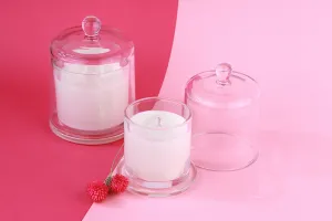 Decorative glass fountain 300 ml with glass bell cap-5