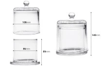Dekorativer Glasbrunnen 300ml mit Glockendeckel Dekorativer Glasbrunnen 300ml mit Glockendeckel