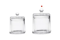 Dekorativer Glasbrunnen 300ml mit Glockendeckel Dekorativer Glasbrunnen 300ml mit Glockendeckel