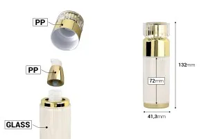 Ακρυλικό airless μπουκάλι 30 ml πολυτελείας με αντλία κρέμας και ακρυλικό καπάκι-2