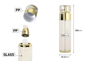Luxury airless 50ml acrylic bottle with cream pump and acrylic cap-2