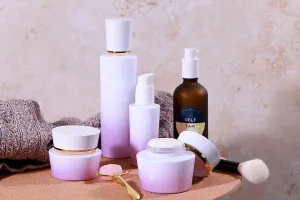 Luxury 30ml glass jar for cream with acrylic cap and plastic gasket-5