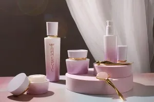 Luxury 30ml glass jar for cream with acrylic cap and plastic gasket-3