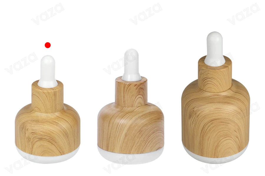 15 ml glass bottle with plastic coating and dropper in wood design 15 ml glass bottle with plastic coating and dropper in wood design-image_group