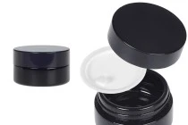 Schwarze Glasdose 30ml für Creme mit Deckel und Kunststoffverschluss Schwarze Glasdose 30ml für Creme mit Deckel und Kunststoffverschluss
