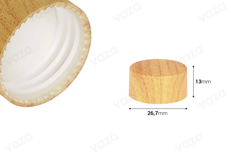 Couvercle en plastique PP24 à motif bois et doublure intérieure Couvercle en plastique PP24 à motif bois et doublure intérieure-photo_dimensions