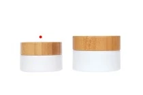 Βαζάκι γυάλινο για κρέμα 30 ml με bamboo καπάκι και πλαστικό παρέμβυσμα Βαζάκι γυάλινο για κρέμα 30 ml με bamboo καπάκι και πλαστικό παρέμβυσμα
