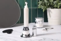 Μπουκαλάκι ακρυλικό λευκό 15 ml με roll on αντλία για serum και λειτουργία δόνησης μέσω αφής Μπουκαλάκι ακρυλικό λευκό 15 ml με roll on αντλία για serum και λειτουργία δόνησης μέσω αφής
