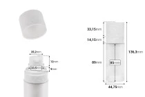 Μπουκάλι 30 ml επαναγεμιζόμενο με αντλία κρέμας και εξωτερική γυάλινη θήκη αμμοβολής Μπουκάλι 30 ml επαναγεμιζόμενο με αντλία κρέμας και εξωτερική γυάλινη θήκη αμμοβολής
