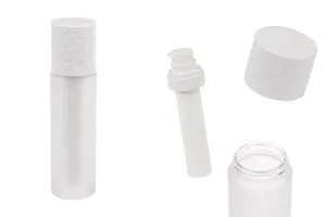Flacone ricaricabile da 50 ml con pompa per crema e custodia esterna in vetro smerigliato-1