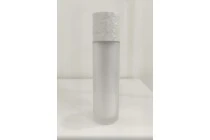 Μπουκάλι airless 15 ml επαναγεμιζόμενο για κρέμα με εξωτερική γυάλινη θήκη αμμοβολής