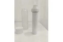 Μπουκάλι airless 15 ml επαναγεμιζόμενο για κρέμα με εξωτερική γυάλινη θήκη αμμοβολής