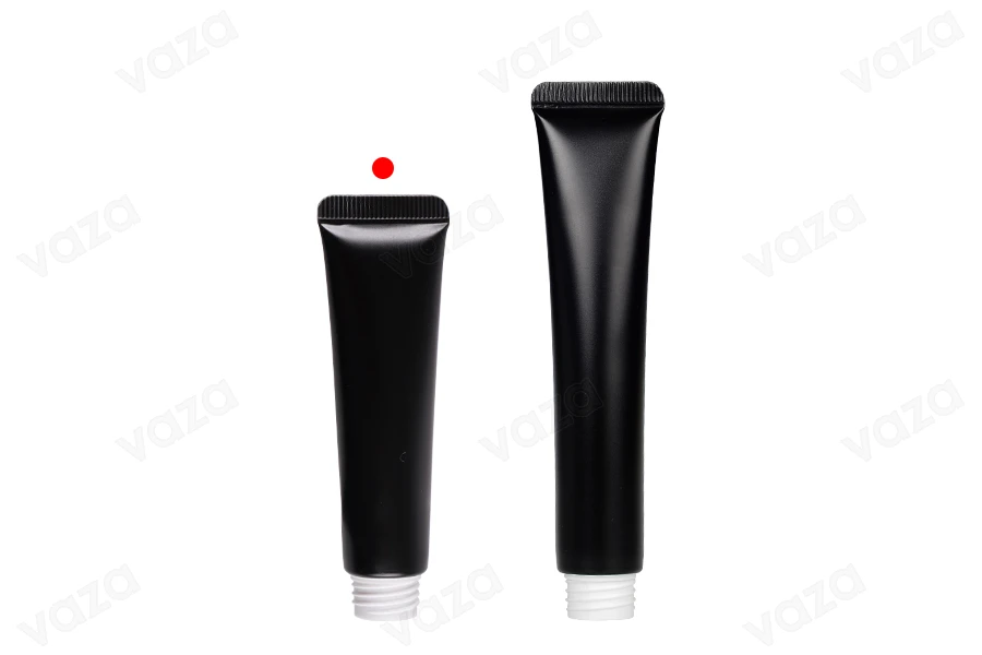 Tubo in plastica da 15 ml (bocca larga) con rivestimento interno in alluminio di colore nero opaco - 12 pz Tubo in plastica da 15 ml (bocca larga) con rivestimento interno in alluminio di colore nero opaco - 12 pz-gruppo_immagini