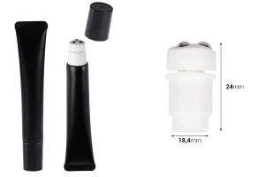 Set roll on con sfere metalliche con tappo per provette a bocca larga - 6 pz-2
