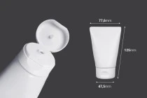 Kunststofftube 100 ml weiß mit Aluminium-Innenbeschichtung und Flip-Top-Verschluss – 12 Stück Kunststofftube 100 ml weiß mit Aluminium-Innenbeschichtung und Flip-Top-Verschluss – 12 Stück