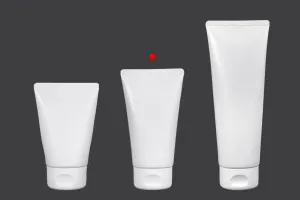 Tube en plastique 150 ml blanc avec revêtement intérieur en aluminium et bouchon rabattable - 12 pcs-5