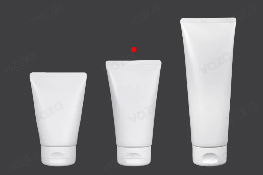 Tub plastik 150 ml i bardhë me shtresë të brendshme alumini dhe kapak flip-top – paketim prej 12 copësh.-imazh_grup