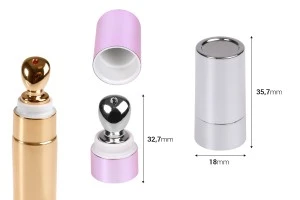 Set testina in alluminio per siero con tappo in alluminio per provette a bocca larga - 6 pz-2