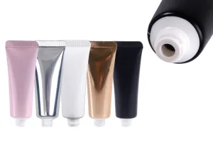 Tubo in plastica da 10 ml (bocca stretta) con rivestimento interno in alluminio in vari colori - 12 pz-1