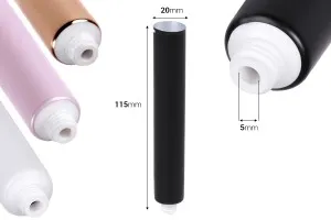 Tubo in plastica da 20 ml (bocca stretta) con rivestimento interno in alluminio (richiede termosaldatura) - 12 pz-2