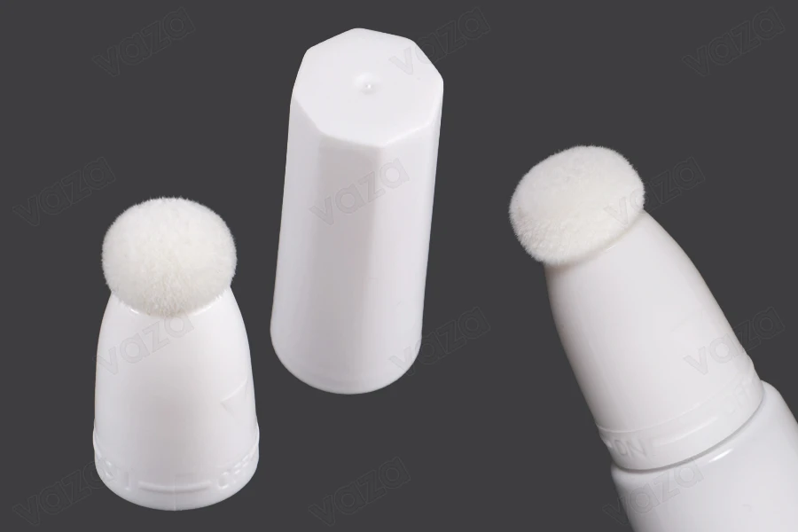 Set aus Schwamm und Kunststoffkappe für Röhrchen mit schmaler Öffnung – 6 Stk-produktbild