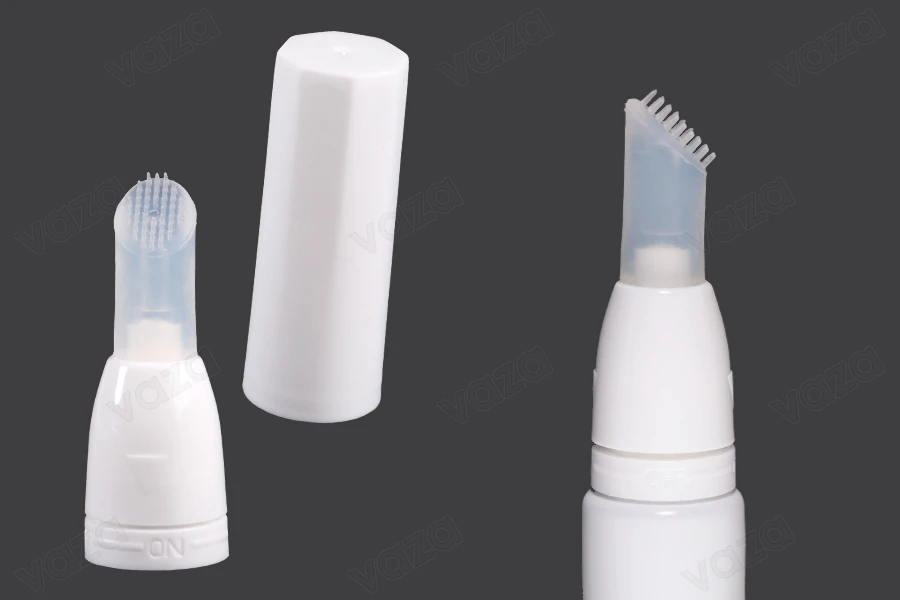 Jeu de pinceaux en silicone avec capuchon en plastique pour tubes à bouche étroite - 6 pcs Jeu de pinceaux en silicone avec capuchon en plastique pour tubes à bouche étroite - 6 pcs-photo_produit