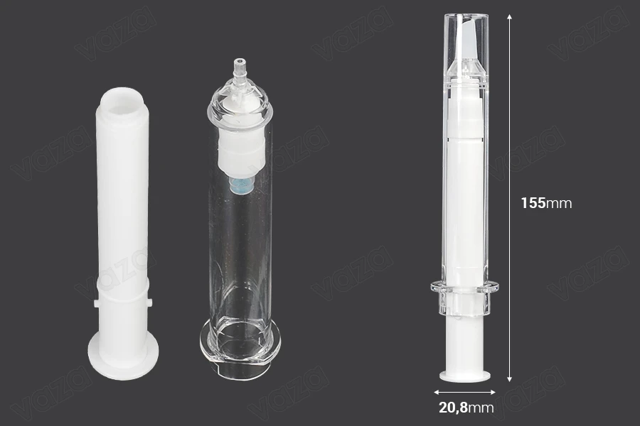 Σωληνάριο - σύριγγα ακρυλική 10 ml airless για καλλυντική χρήση με καπάκι - 6 τμχ Σωληνάριο - σύριγγα ακρυλική 10 ml airless για καλλυντική χρήση με καπάκι - 6 τμχ-εικόνα_διαστάσεις