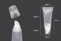 Tubes de gloss à lèvres en plastique transparent (PP) de 10ml