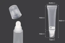 Tubo lucidalabbra in plastica trasparente (PP) da 15 ml Tubo lucidalabbra in plastica trasparente (PP) da 15 ml
