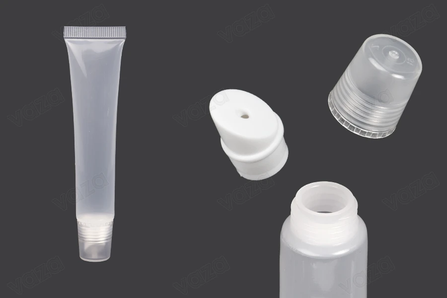 20 ml transparent plastic (PP) lip gloss tube - 12 pcs 20 ml transparent plastic (PP) lip gloss tube - 12 pcs-image_product