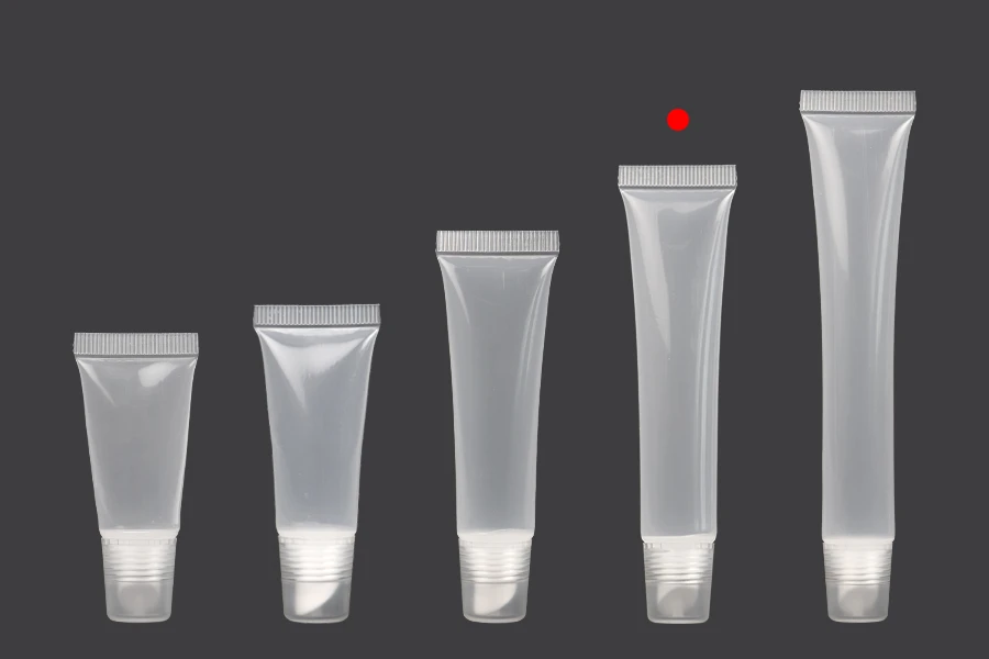 Tubo lucidalabbra in plastica trasparente (PP) da 20 ml Tubo lucidalabbra in plastica trasparente (PP) da 20 ml
