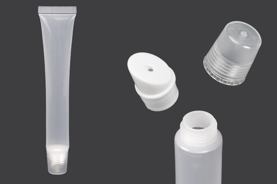 Διάφανο πλαστικό (PP) σωληνάριο 25 ml για lip gloss - 12 τμχ Διάφανο πλαστικό (PP) σωληνάριο 25 ml για lip gloss - 12 τμχ
