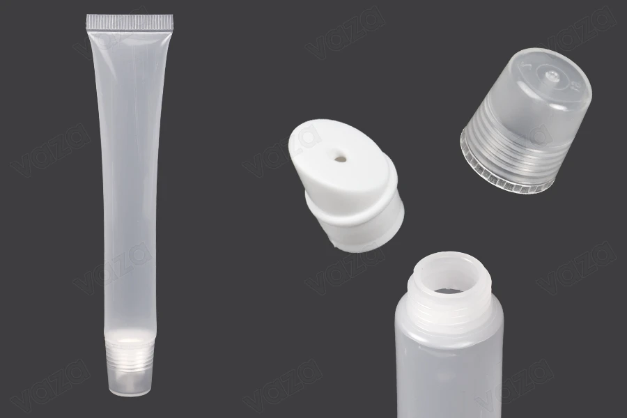 25 ml transparent plastic (PP) lip gloss tube - 12 pcs 25 ml transparent plastic (PP) lip gloss tube - 12 pcs-image_product
