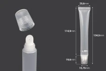 Διάφανο πλαστικό (PP) σωληνάριο 25 ml για lip gloss - 12 τμχ Διάφανο πλαστικό (PP) σωληνάριο 25 ml για lip gloss - 12 τμχ