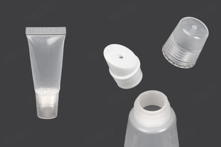 Tub plastik transparent (PP) 5 ml për lip gloss - 12 copë      -imazh_produkt