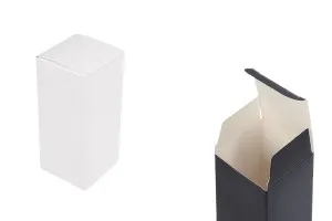 Χάρτινο κουτάκι συσκευασίας 55x55x125 mm με εσωτερική foam θήκη για μπουκάλια αιθέριων ελαίων 50 ml - 20 τμχ