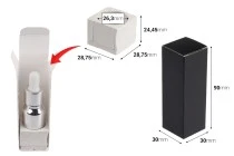 Χάρτινο κουτάκι συσκευασίας 30x30x90 mm με εσωτερική foam θήκη για μπουκάλια αιθέριων ελαίων 10 ml - 20 τμχ Χάρτινο κουτάκι συσκευασίας 30x30x90 mm με εσωτερική foam θήκη για μπουκάλια αιθέριων ελαίων 10 ml - 20 τμχ