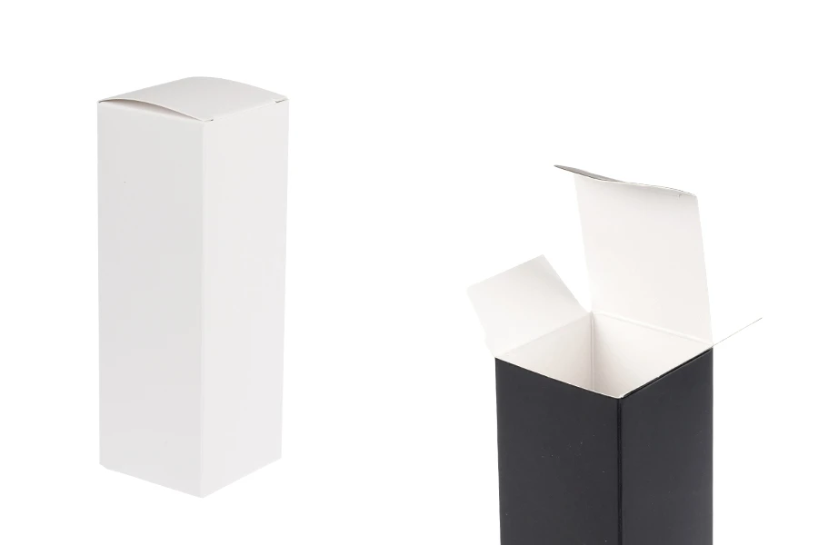 Χάρτινο κουτάκι συσκευασίας 50x50x145 mm με εσωτερική foam θήκη για μπουκάλια αιθέριων ελαίων 100 ml - 20 τμχ