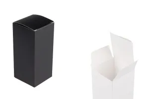 Paper packaging box 50x50x110 mm with inner foam pocket for essential oil bottles 30 ml - 20 pcs