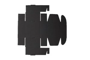 Boîte d&#39;emballage en papier kraft noir sans fenêtre 130x120x60 mm - 20 pcs-6