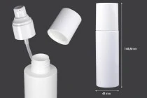 Μπουκάλι 100 ml πλαστικό (PET) λευκό με αντλία κρέμας και καπάκι - 6 τμχ Μπουκάλι 100 ml πλαστικό (PET) λευκό με αντλία κρέμας και καπάκι - 6 τμχ