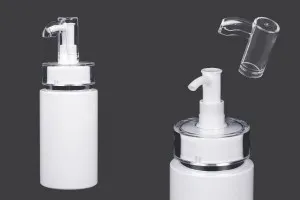 Flacon PET de 100 ml avec pompe à crème (PP24) et bouchon - 6 pcs-1