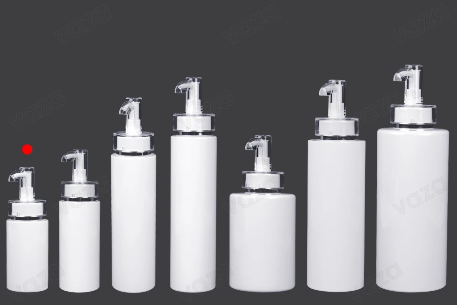 100 ml PET-Flasche mit Cremepumpe (PP24) und Verschluss - 6 Stk-bildgruppe