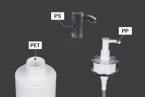 100 ml PET bottle with cream pump (PP24) and cap - 6 pcs 100 ml PET bottle with cream pump (PP24) and cap - 6 pcs