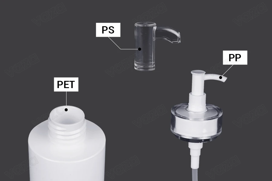 100 ml PET-Flasche mit Cremepumpe (PP24) und Verschluss - 6 Stk-bildgruppe