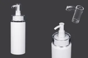 Flacon PET de 150 ml avec pompe à crème (PP24) et bouchon - 6 pcs-1