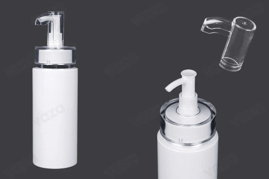 150 ml PET bottle with cream pump (PP24) and cap - 6 pcs 150 ml PET bottle with cream pump (PP24) and cap - 6 pcs-image_product