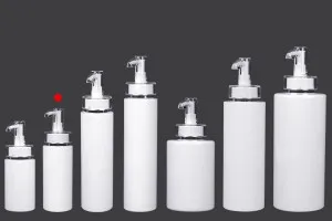 Flacon PET de 150 ml avec pompe à crème (PP24) et bouchon - 6 pcs-8