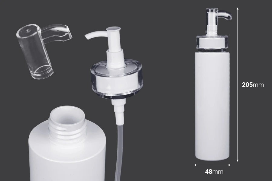 Μπουκάλι 200 ml PET με αντλία κρέμας (PP24) και καπάκι - 6 τμχ Μπουκάλι 200 ml PET με αντλία κρέμας (PP24) και καπάκι - 6 τμχ
